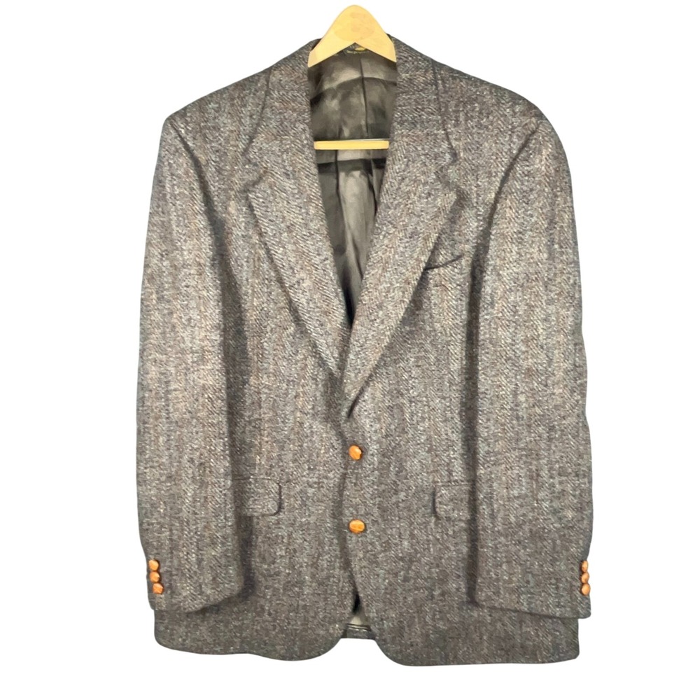 Coat Tails Harris Tweed Sports Blazer Men's 100%‎ Pure Scottish Wool Made in USA